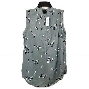 Blue/Gray Ann Taylor Blouse Sleeveless.